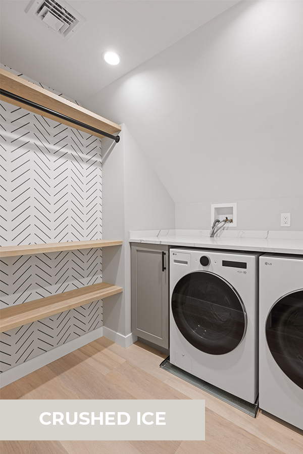Tour Lakeside Meredith Escape Laundry Room Paint Color Crushed Ice