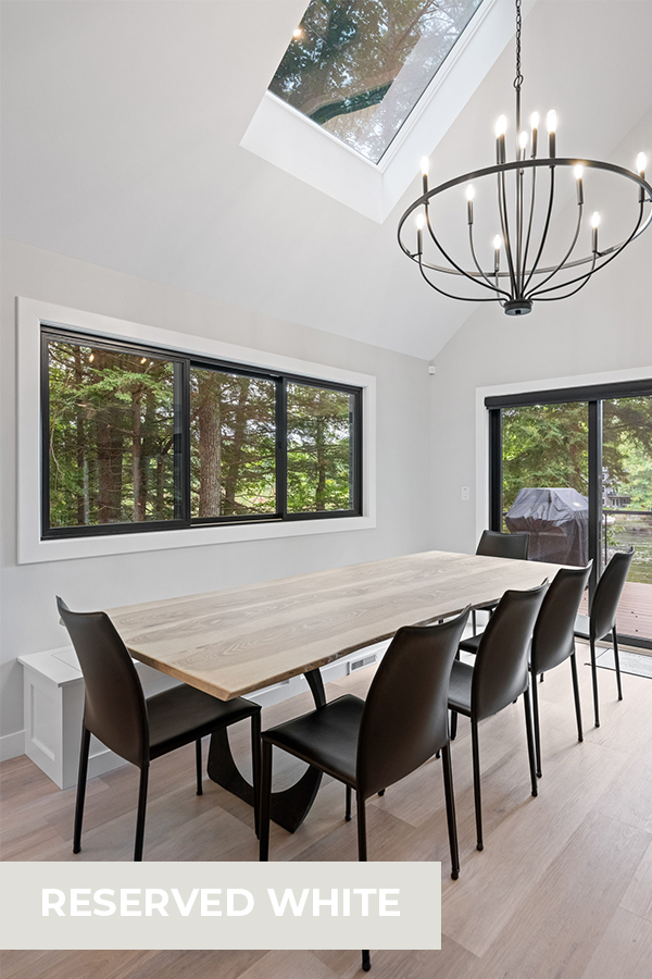 Lakefront Home Remodel Paint Colors Dining Room Reserved White