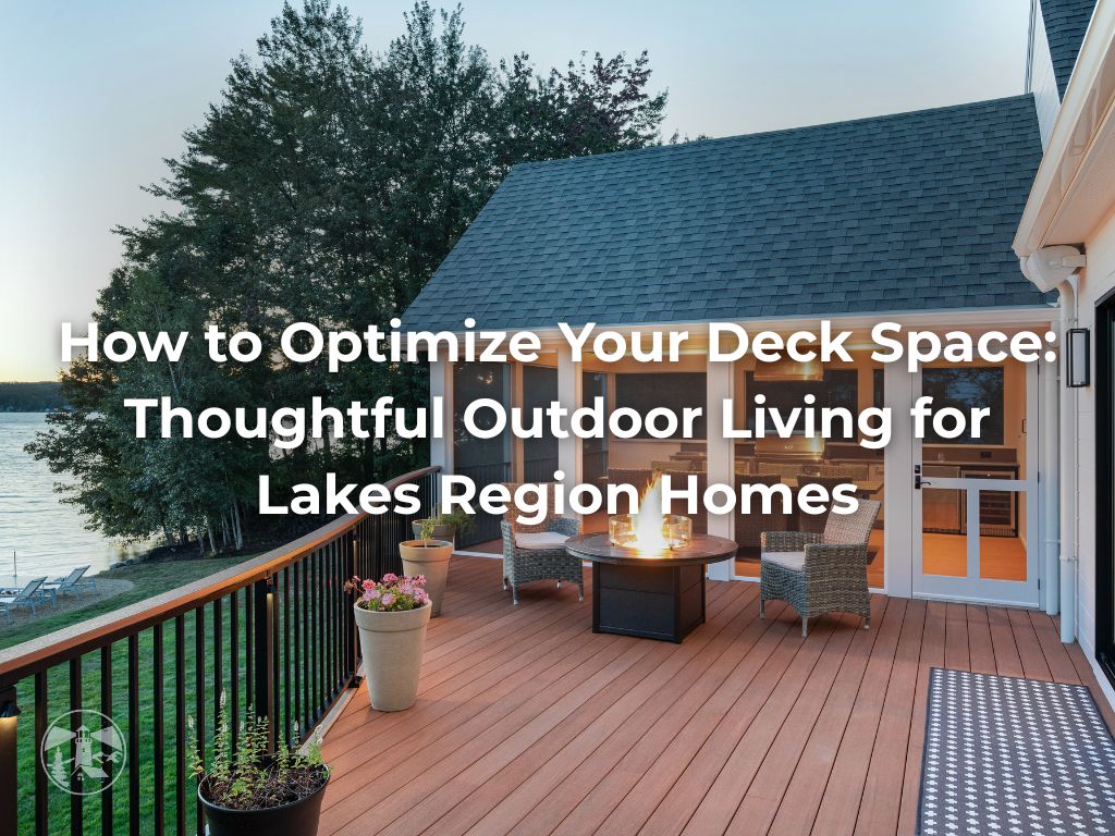 Learn how a custom deck, covered porch, or screened porch can improve your Lakes Region home with better outdoor living, hosting space, railing options, and smart material choices.